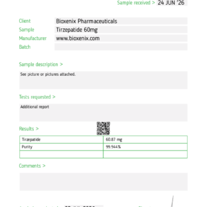 Tirzepatide 60mg Test Report #199807